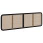 Preview: Kopfteil mit Kopfteil Schwarz 180 x 55 x 3 cm Rattan