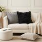 Preview: ARDEBO.de - Wurfkissen 6 stk. HOUTEN Dunkelgrau 50 x 50 cm Chenille-Stoff