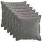 Preview: Wurfkissen 6 stk. HOUTEN Dunkelgrau 50 x 50 cm Chenille-Stoff