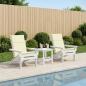 Preview: ARDEBO.de - Hochlehner-Auflage GEMERT 2 stk. 100 % Polyester Creme