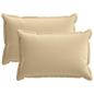 Preview: Wurfkissen 2 stk. HOUTEN Beige 50 x 70 cm Polyester