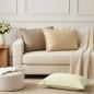 Preview: ARDEBO.de - Wurfkissen 2 stk. HOUTEN Taupe 50 x 75 cm Polyester