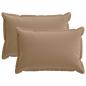 Preview: Wurfkissen 2 stk. HOUTEN Taupe 50 x 75 cm Polyester