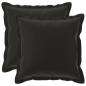 Preview: Wurfkissen 2 stk. HOUTEN Schwarz 45 x 45 cm Polyester