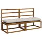 Preview: Bankkissen VIANEN 2 stk. 100 % Polyester Weiß 180 x 50 x 12 cm