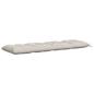 Preview: Bankkissen VIANEN 2 stk. 100 % Polyester Weiß 180 x 50 x 12 cm