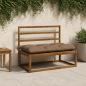 Preview: ARDEBO.de - Bankkissen VIANEN 100 % Polyester Taupe 120 x 60 x 12 cm