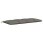 Preview: Bankkissen VIANEN 100 % Polyester Grau 150 x 60 x 12 cm