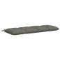 Preview: Bankkissen VIANEN 100 % Polyester Grau 140 x 50 x 12 cm