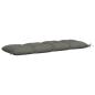 Preview: Bankkissen VIANEN 100 % Polyester Grau 140 x 50 x 12 cm