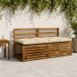 Preview: ARDEBO.de - Bankkissen VIANEN 100 % Polyester Creme 160 x 60 x 12 cm