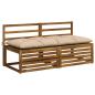 Preview: Bankkissen VIANEN 100 % Polyester Creme 160 x 60 x 12 cm