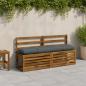 Preview: ARDEBO.de - Bankkissen VIANEN 100 % Polyester Blau 160 x 30 x 12 cm