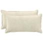 Preview: ARDEBO.de - Wurfkissen 2 stk. HOUTEN Creme 40 x 70 cm Mikrofaser Fleece
