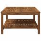 Preview: Couchtisch LAREN Natur 80,5 x 80 x 45 cm Massivholz Akazie