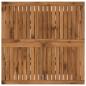 Preview: Couchtisch LAREN Natur 80,5 x 80 x 45 cm Massivholz Akazie