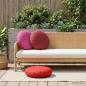 Preview: Wurfkissen 2 stk. HEERLEN Rot Durchmesser 60 cm Polyester