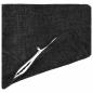 Preview: Wurfkissen 6 stk. HEERLEN Anthrazit 30 x 30 cm Chenille-Stoff