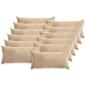 Preview: Wurfkissen 12 stk. HEERLEN Taupe 40 x 80 cm Chenille-Stoff