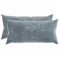 Preview: Wurfkissen 2 stk. HEERLEN Hellblau 40 x 80 cm Chenille-Stoff