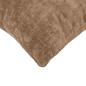 Preview: Wurfkissen 6 stk. HEERLEN Braun 35 x 35 cm Chenille-Stoff