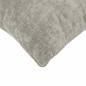 Preview: Wurfkissen 6 stk. HEERLEN Hellgrau 30 x 30 cm Chenille-Stoff