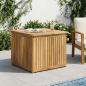 Preview: ARDEBO.de - Gartenlagerbox Massives Akazienholz 70,5 x 68,5 x 53,5 cm