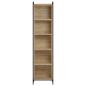 Preview: Bücherregal 55,5 x 33 x 174 cm Holzwerkstoff Sonoma-Eiche