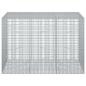 Preview: Gabione mit 5 mm Draht und 5x2,5 cm Maschen 150x100x100 cm