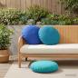 Preview: ARDEBO.de - Wurfkissen 6 stk. HEERLEN Hellblau Durchmesser 50 cm Polyester