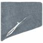 Preview: Wurfkissen 6 stk. HEERLEN Hellblau 40 x 40 cm Chenille-Stoff