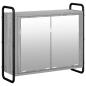 Preview: Badezimmerschrank-Set 4 stk. Sonoma-Grau 40 x 36 x 181 cm
