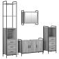 Preview: Badezimmerschrank-Set 4 stk. Sonoma-Grau 40 x 36 x 200,5 cm