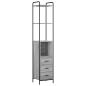 Preview: Badezimmerschrank-Set 4 stk. Sonoma-Grau 40 x 36 x 200,5 cm