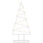 Preview: Metall Weihnachtsbaum KUOPIO 60 cm Warmes Weiß Stahl Weiß