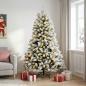 Preview: Künstlicher klappbarer Weihnachtsbaum 150 cm 150 LEDs