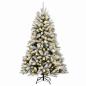 Preview: Künstlicher klappbarer Weihnachtsbaum 150 cm 150 LEDs