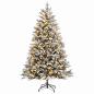 Preview: Künstlicher klappbarer Weihnachtsbaum 180 cm 300 LEDs
