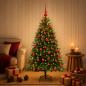 Preview: ARDEBO.de - Künstlicher Weihnachtsbaum mit Kugel 150 cm 150 LEDs