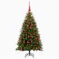 Preview: Künstlicher Weihnachtsbaum mit Kugel 150 cm 150 LEDs