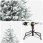 Preview: Künstlicher klappbarer Weihnachtsbaum 180 cm PVC und Metall