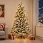 Preview: ARDEBO.de - Künstlicher klappbarer Weihnachtsbaum 210 cm 300 LEDs