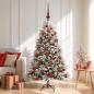 Preview: ARDEBO.de - Künstlicher Weihnachtsbaum mit Kugel 120 cm 150 LEDs