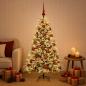 Preview: Künstlicher Weihnachtsbaum mit Kugel 120 cm 150 LEDs