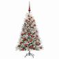 Preview: Künstlicher Weihnachtsbaum mit Kugel 120 cm 150 LEDs