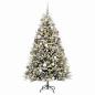 Preview: Künstlicher Weihnachtsbaum mit Kugel 240 cm 300 LEDs