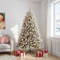 Preview: ARDEBO.de - Künstlicher Weihnachtsbaum mit Kugel 210 cm 300 LEDs