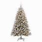 Preview: Künstlicher Weihnachtsbaum mit Kugel 210 cm 300 LEDs
