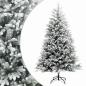 Preview: Künstlicher klappbarer Weihnachtsbaum 240 cm PVC und Metall
