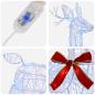 Preview: 3D Weihnachtsrentier LOVIISA 140 LEDs Blau 55 x 22 x 63 cm